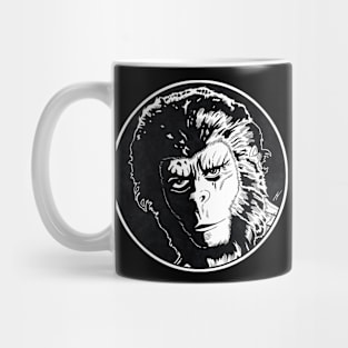 CORNELIUS - Planet of the Apes (Circle Black and White) Mug